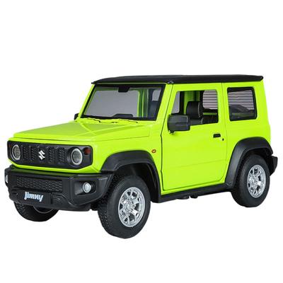 1/32 Suzuki Jimny SUV Sport Spielzeugauto CCA Montagemodellbausatz Druckgusslegierung Miniatur Freilauf Sammlung Geschenk für Jungen Kinder