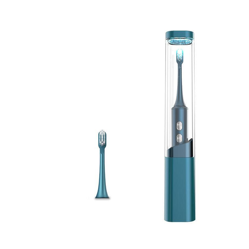 Brosse à dents électrique sonique à ultrasons avec désinfection UV Chargement par induction pour adultes Brosses à dents électroniques 2 têtes de brosse