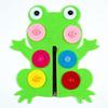 Giocattoli Fai da Te Educativi Creativi EVA Carini Cartoni Animati Fatti a Mano Tessuto Non Tessuto Materiale Bottone Strumenti per la Scuola dell'Infanzia Primi Puzzle per Bambini