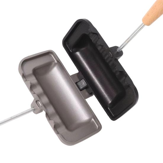 Hot Sandwich Maker Non-Stick Grilled Panini Maker Pan Aluminum Flip Cheese Maker Pan for Toast Waffle Pancakes Breakfast