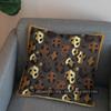2D Exotic Leopard Head With Geometric Pattern Pillow Cover Pattern Cushion Cover Suitable For Sofa Bedroom Car Pillow Cover