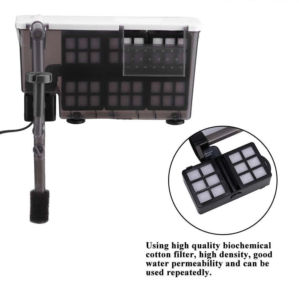 Aquarium Fish Tank Hang on Waterfall Filter Oxygen Submersible Pump Water Filtration (HF 1000)