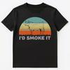 Funny Bbq Id Smoke It Vintage Style T Shirt Unisex T-Shirt