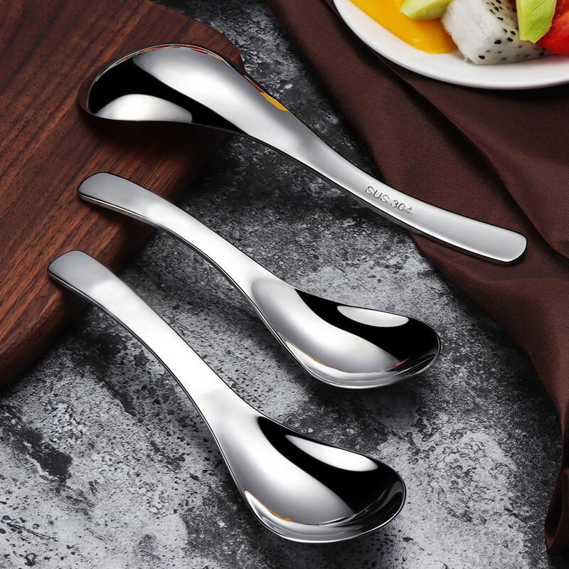 European Style Thickened Stainless Steel Soup Spoon Set