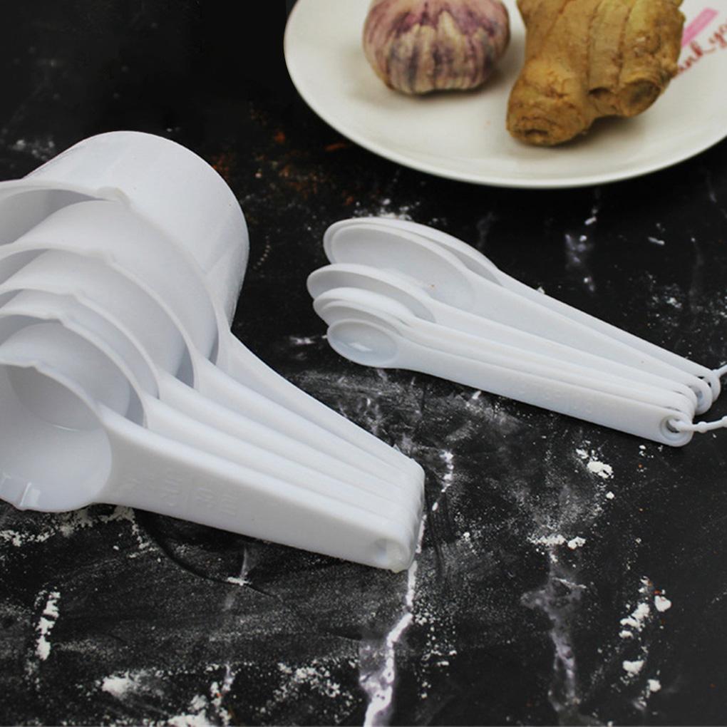 11X Measuring Cups Spoons Set Kitchen Plastic with Scale for Baking Cooking