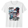Chill The Halloween Come Unisexs TShirt Skeleton Messy Bun Halloween