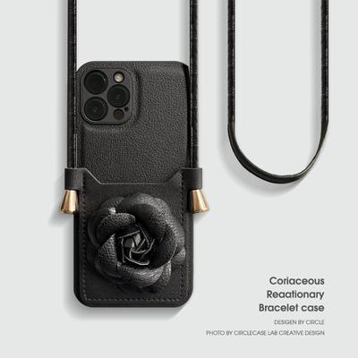 Kórea Šnúrka na krk Kožená PU Mäkké puzdro na telefón Pre iPhone 12 13 Pro Max 11 X Xs Xr 8 7 Plus Se 3 2 10 Držiak na karty Zadný kryt