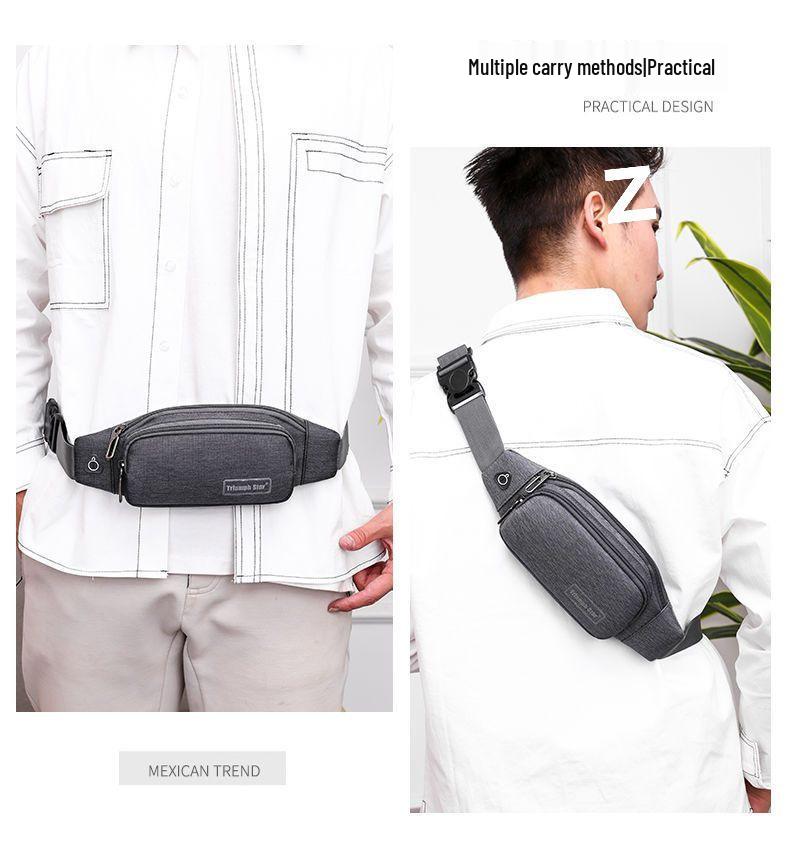 Unisex Waterproof Fanny Pack: Multifunctional Coin Purse, Mobile Phone Holder, Lightweight Running Bag for Sports