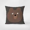Minimalist Cute Polar Bear Throw Pillow Cover, Home Decor Cushion Case