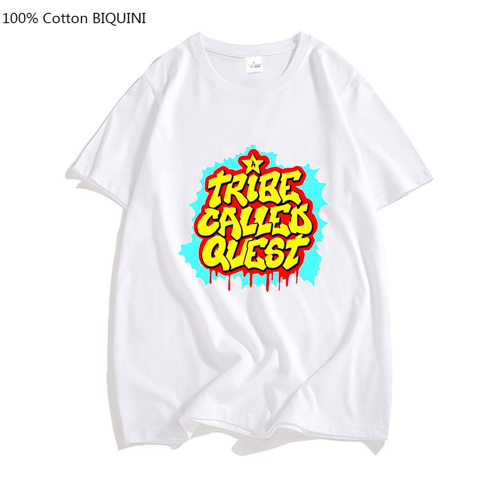 A TRIBE CALLED QUEST ATCQ T-shirts MEN Cool Fashion Anime Print Tshirts 100% Cotton T Shirts Four Seasons Casual Aesthetic Full