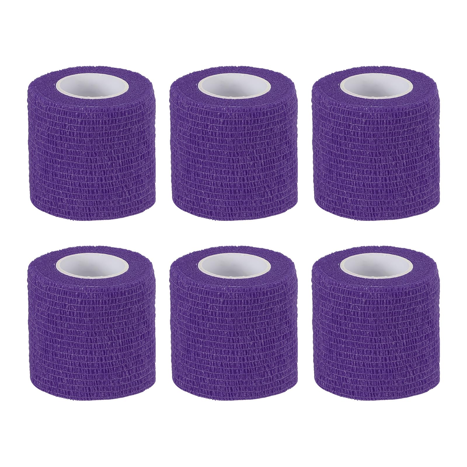 

PATIKIL x Bandage Elastic Wrap Tape for Athletic and Outdoor Dark Purple 2 177 Self-Adhesive Wraps, 6-Piece Self-Breathing Self-Adhesive Stretching,