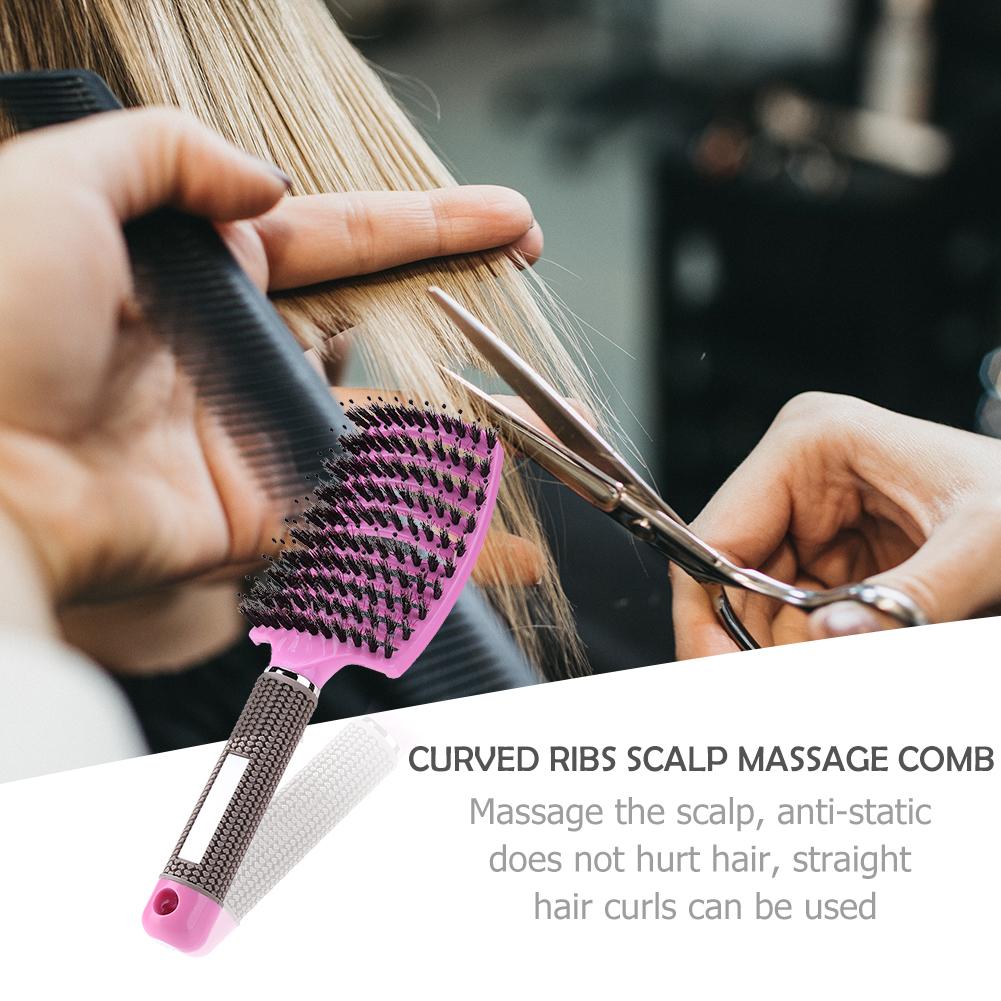 1pc Women Hair Scalp Massage Comb Bristle Resin Anti Static Hairbrush Pro Salon Stylist Hairdressing Styling Tool