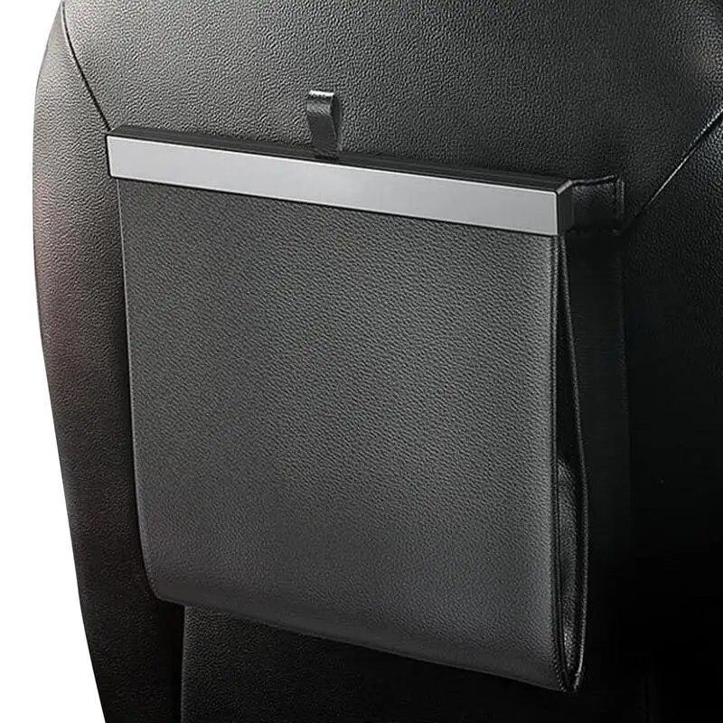 

Горячий кожаный мешок для мусора для автомобилей | Магнитный автомобильный мешок для мусора | водонепроницаемый мусорный бак, подвесное кожаное хранилище на заднем сиденье