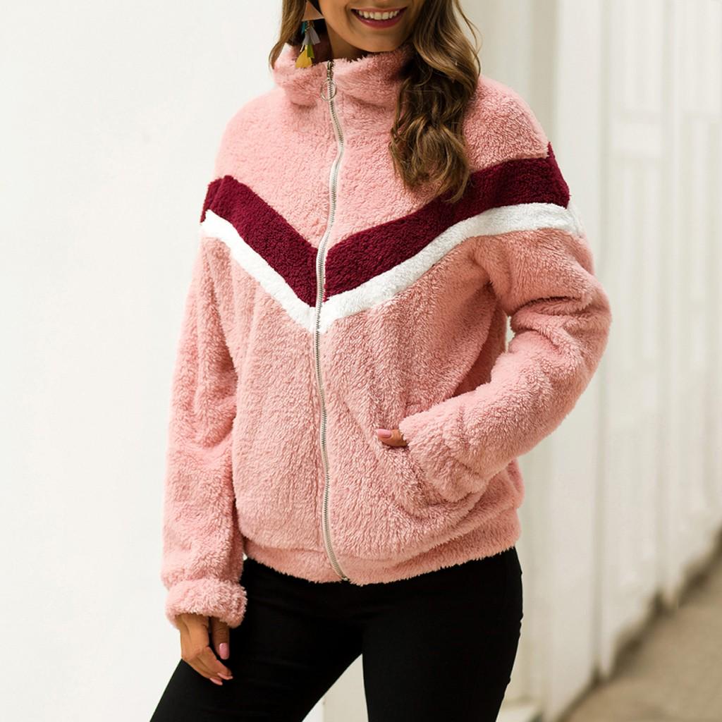 half zip fuzzy jacket