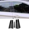 For Cadillac ATS 2013-2019 ABS Carbon Fiber Window Door BC Pillar Post Trim 6PCS