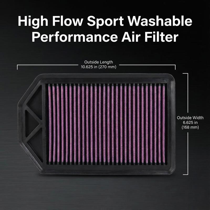 

For Honda CR-V RE4 2.4 K24 L4 Gas 2007-2009 High Flow Performance Air Filter 33-2377 OEM:17220RZA000