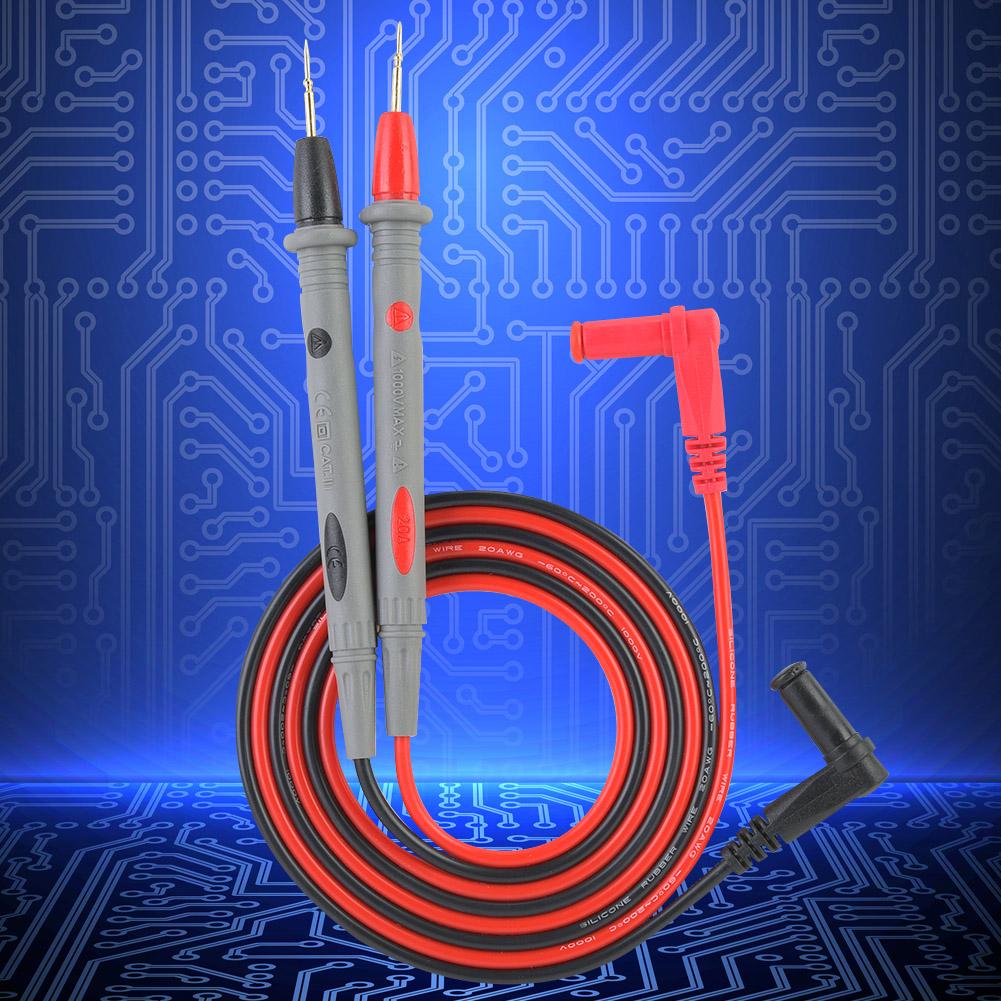 2Pcs PT1006 Digital Multimeter Needle Tip Probe Pen Test   20A 109cm