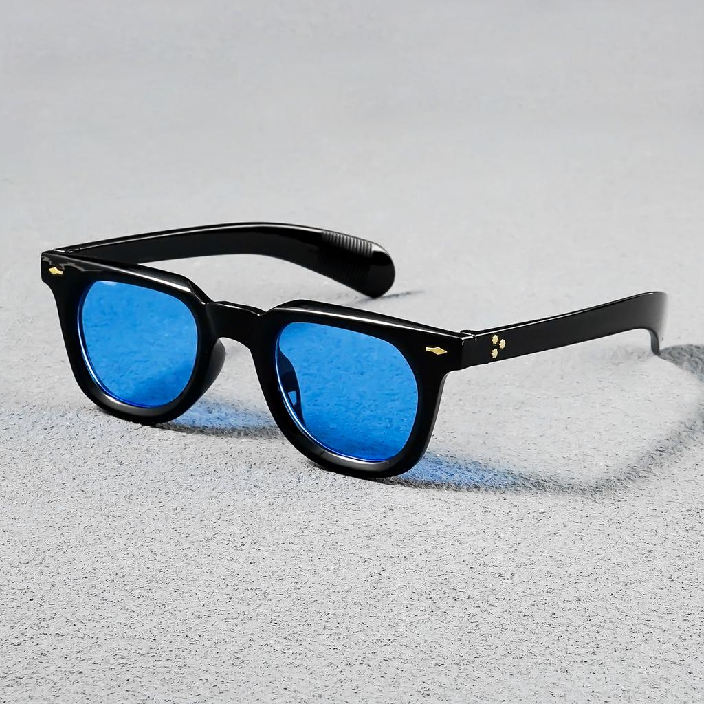 New Retro Classic Rectangular Fashion Sunglasses, Women'S and Men'S Trendy Versatile Streetwear Eyewear for Daily Use