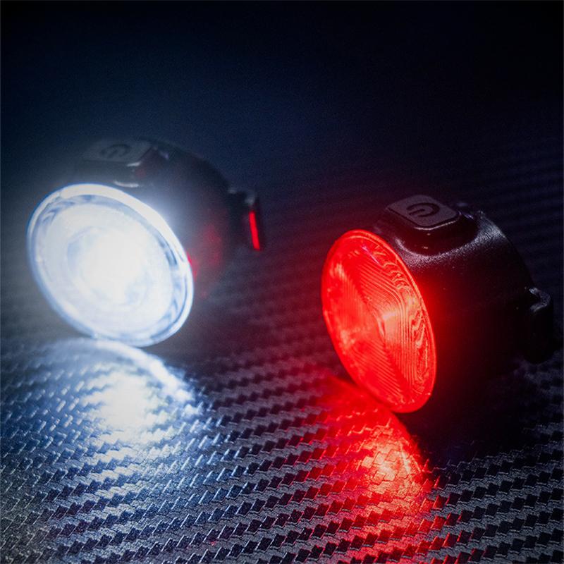 Type-C Rechargeable Bike Light LED Bicycle Lamp Front/Rear/Set Highlight Lighting Front Headlight Rear Taillight Cycling Lantern 7