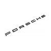 Emblema de Porta-Malas Traseiro Porsche Preto Brilhante para 911 Carrera, Cayenne Turbo, Gt3