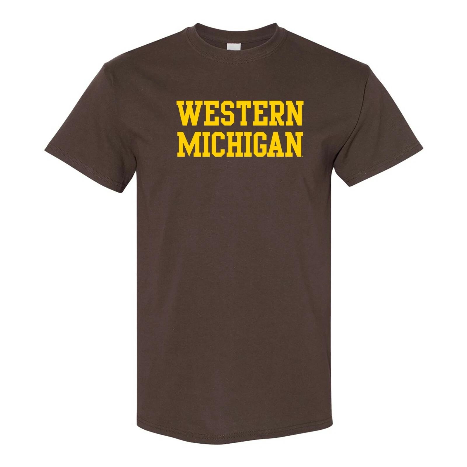 Basic Block Western Michigan University Broncos Licensed Unisex Tee L