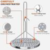 Turkey Fryer Accessory Kit, Stainless Steel Turkey Chicken Fryer Stand Set with Lifter Hook & Vertical Skewer for Deep Fried Turkey, Taco Al Pastor