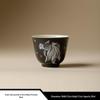 Like Fish in Water: Mòyú Glazed Ceramic Kung Fu Tea Tasting Cup