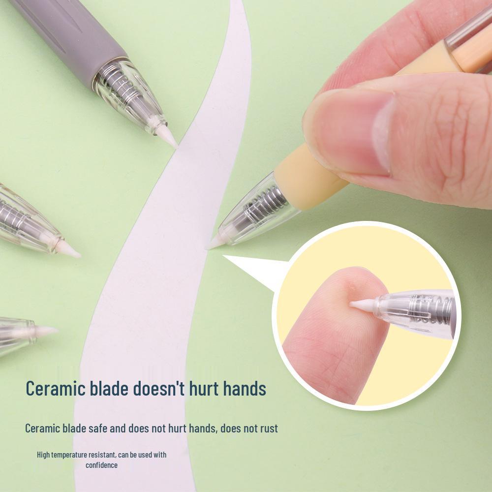 Morandi Craft Pen Knife: Minimalist Heart-Shaped Cutter for DIY, Journals, and Paper Crafting
