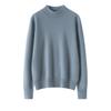 Women's Pure Cashmere Long-Sleeve Round Neck Pullover Sweater - Warm, Soft, Solid Color Base Layer