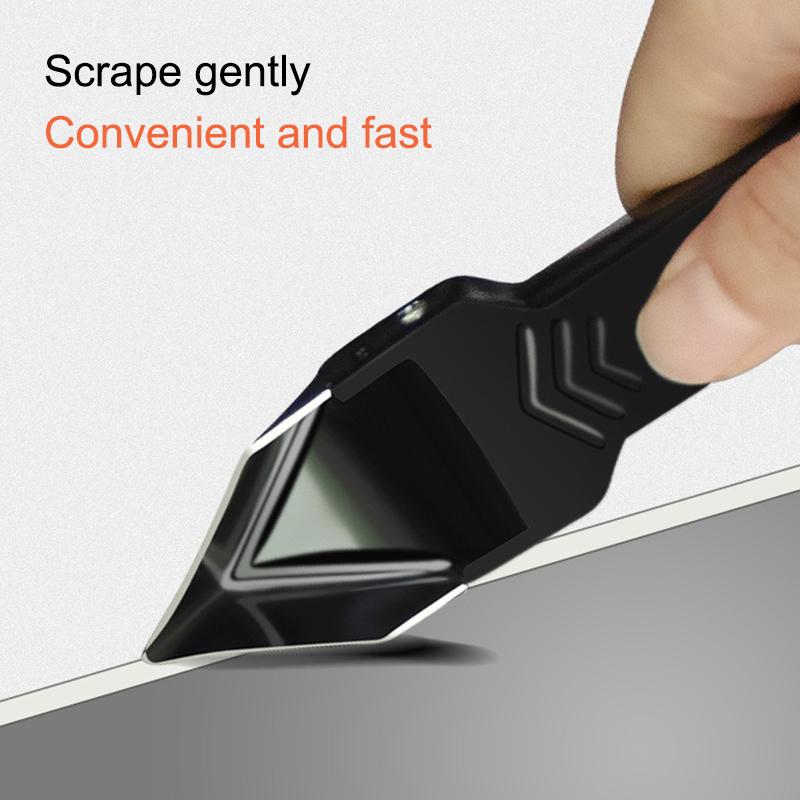 Silicone Scraper Squeegee Glue Remover Knife Caulking Angle Beauty Crack Trowel Tool Grout Scraper Kit With 5Pcs Scraper Head