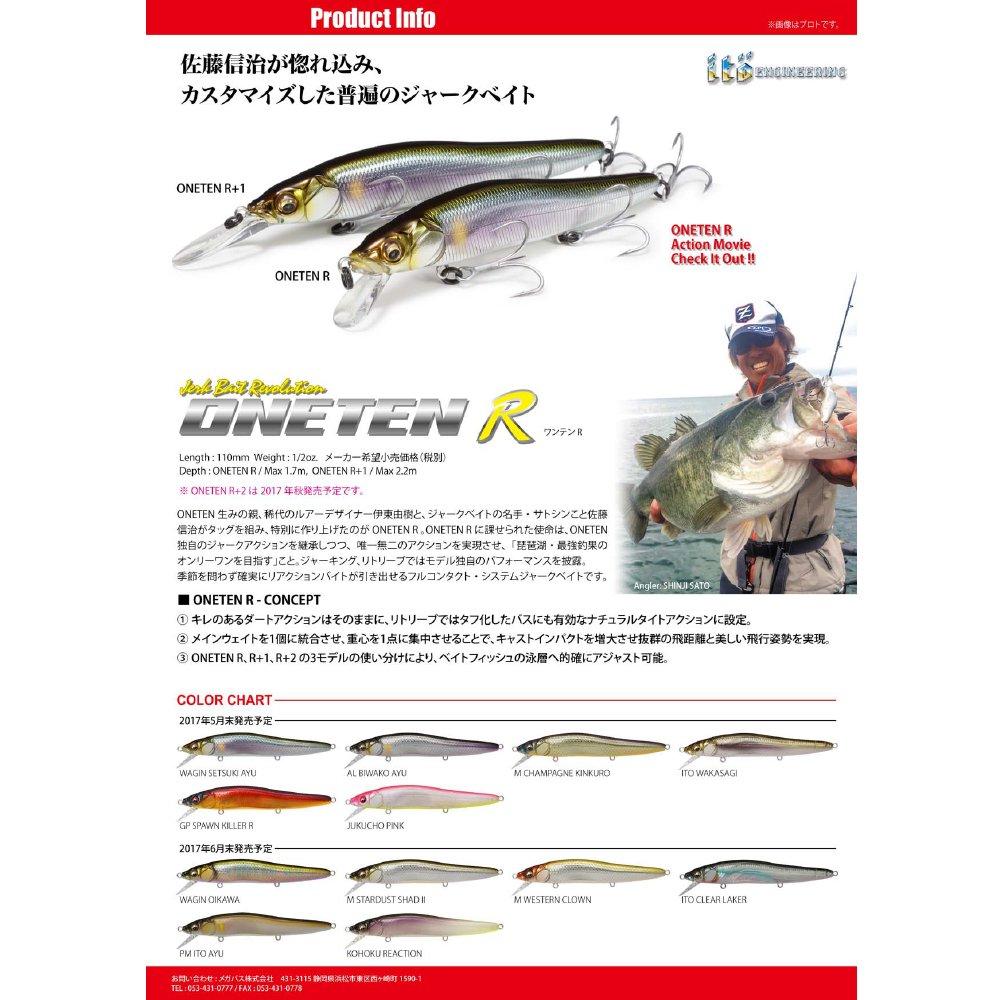 Megabass ONETEN R Japanese Silver Ayu Lure 37522