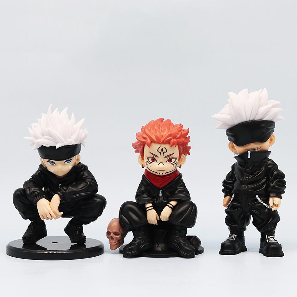 jujutsu kaisen anime figure 3 style satoru gojo action figure lord of the curse sukuna statuette collection model doll toys
