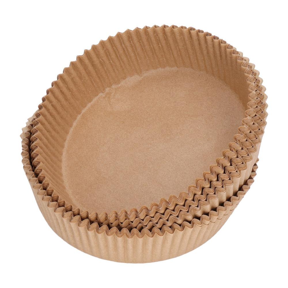 200pcs Round Disposable Paper Liner Non-Stick Surface Baking Paper Liner Microwave Air Fryer