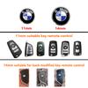 5Pcs 3D Aluminum Car Key Emblem Stickers, Auto Remote Key Logo Decal Replacement Badge Fit For BMW G30 G32 G01 G02 G05 G06 G07