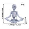 Halloween Skull Statue Home Decor Portable Birthday Gifts Stylish Yoga Sculpture Multipurpose