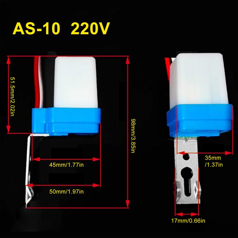 Outdoor Photocell Sensor Light Sensor Photocell Control Photoelectric Sensor Control For Indoor Outdoor Light Waterproof Control