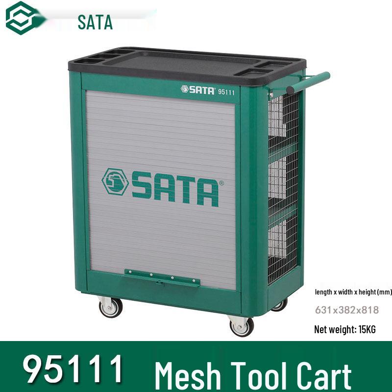 SATA Mesh Tool Cart: Multi-functional Mobile Workshop Trolley (Model 95111) 95111