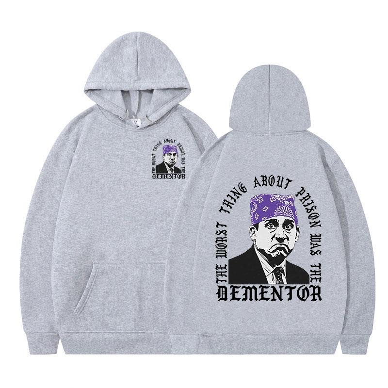 The Worst Thing About Prison Was The Dementor Graphic Hoodie Men Women Long Sleeve Pullover Hooded Sweatshirt Front & Back Print