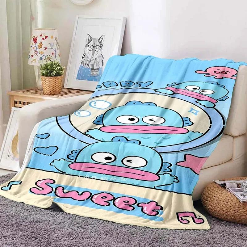 17 Styles Hangyodon Cartoon Blanket for Sofa King Size Cute Soft Flannel Throw Fluffy Bed Blanket New Born Winter Blanket Gift