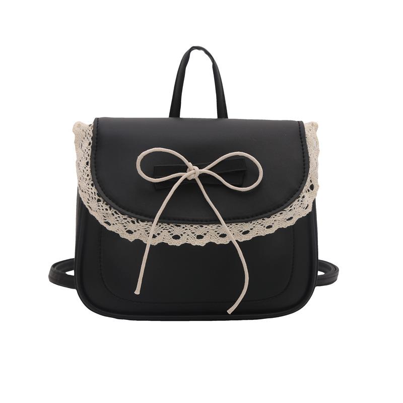 2025 Sweet lace stylish simple design bow foreign casual shoulder crossbody portable small square bag