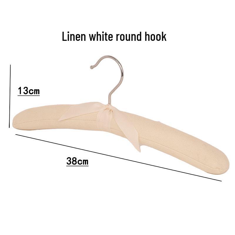 Fabric-Covered Hangers for Hotel: Linen, Silk, Sponge for Cheongsam, Pajamas, and Underwear