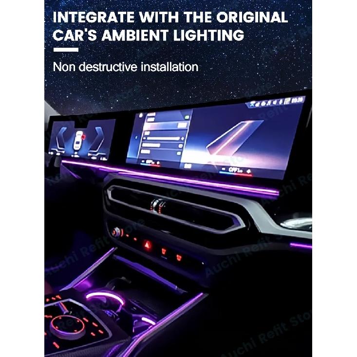 LED for BMW Instrument Ambient Lighting for BMW 2/3/4/7 Series X5 X6 X7 M3 M4 G20 G22 G80 G82 Dalian Screen Ambient Lighting