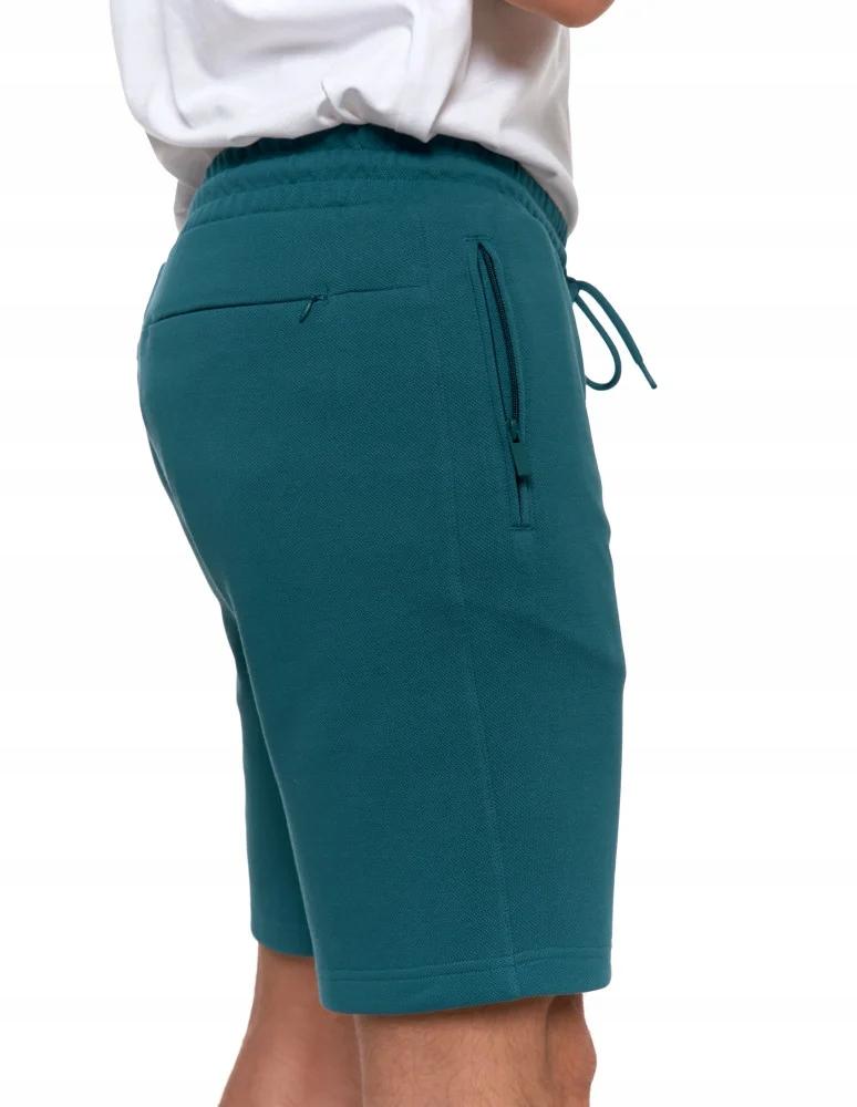 Men's Shorts with Zipper Pockets and Elastic Waist Summer MORAJ 3XL GREEN