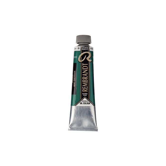 Peinture à l'huile - Vert émeraude - 616 - Extra-fine - Rembrandt - Tube 40ml
