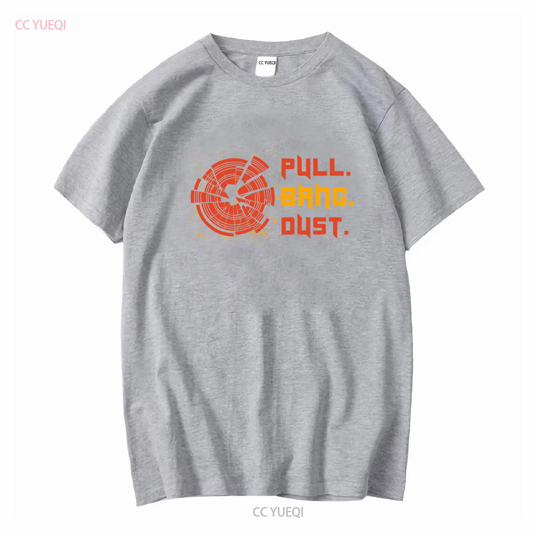 Pull Bang DusT T Shirt Clay Pigeon Shooting Skeet Design Target Sports Trap Sporting Clays vintage Washed homme fashion S