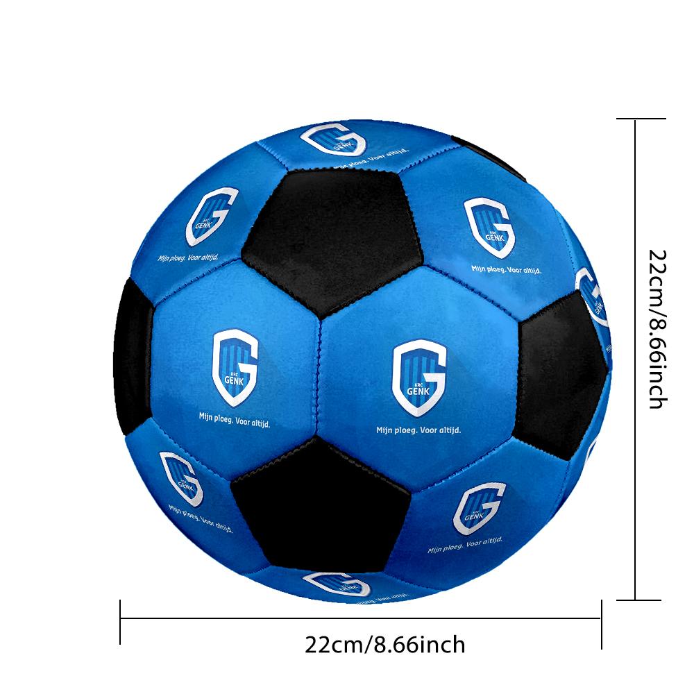 SIZE 5 KRC Genk Soccer Ball Colorful All Ages Machine Stitched PVC Competition Ready Durable High-Bounce
