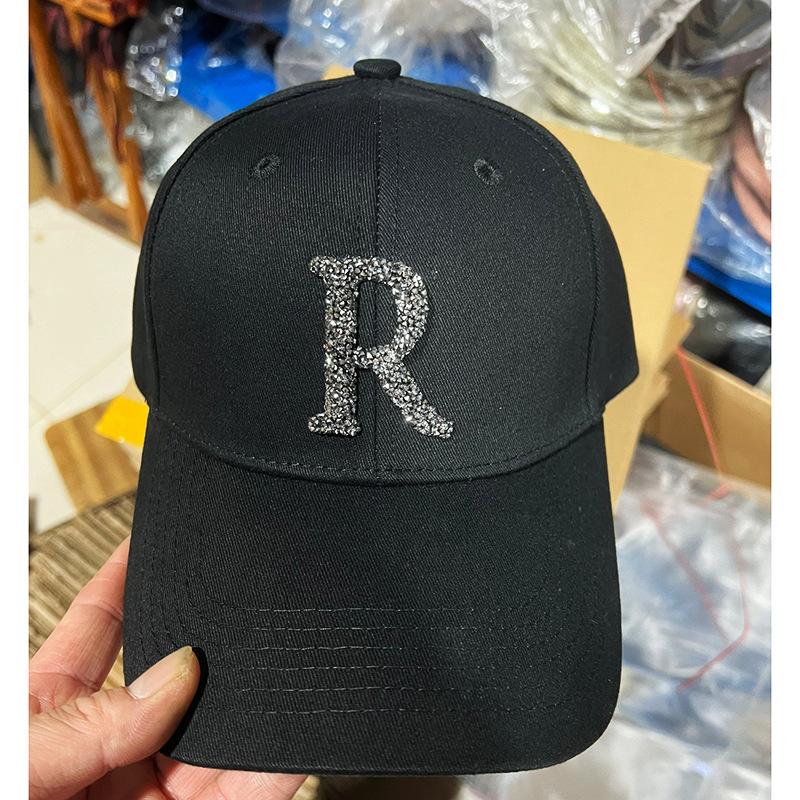 Rhinestone Broken M Baseball Cap Children Travel Vacation Sun Protection Visor Male Couple Cap Tide