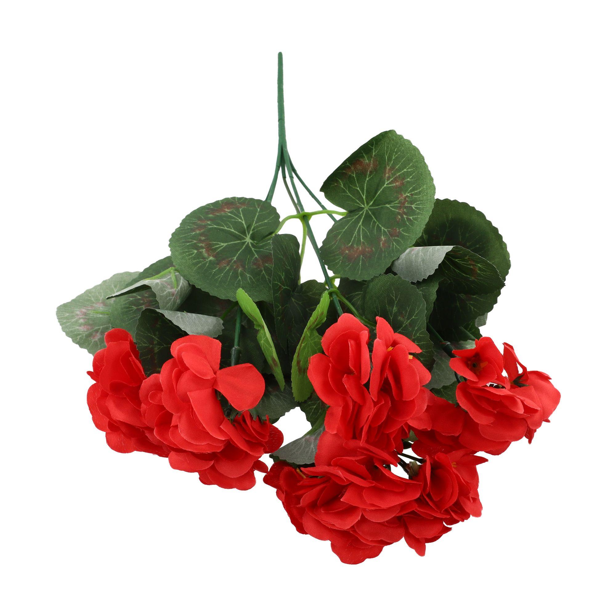 

1 Pc Artificial Plant Silk Begonia Flower Simulation Geranium Silk Flower Home Floral DIY Christmas Wedding Party Decor розы красного