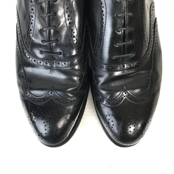 80s-90s USA Made/COMFORT PLUS/Full Brogue Wingtip Goodyear Welt Shoes/10.5D/28.0/Black/Vintage(USED)