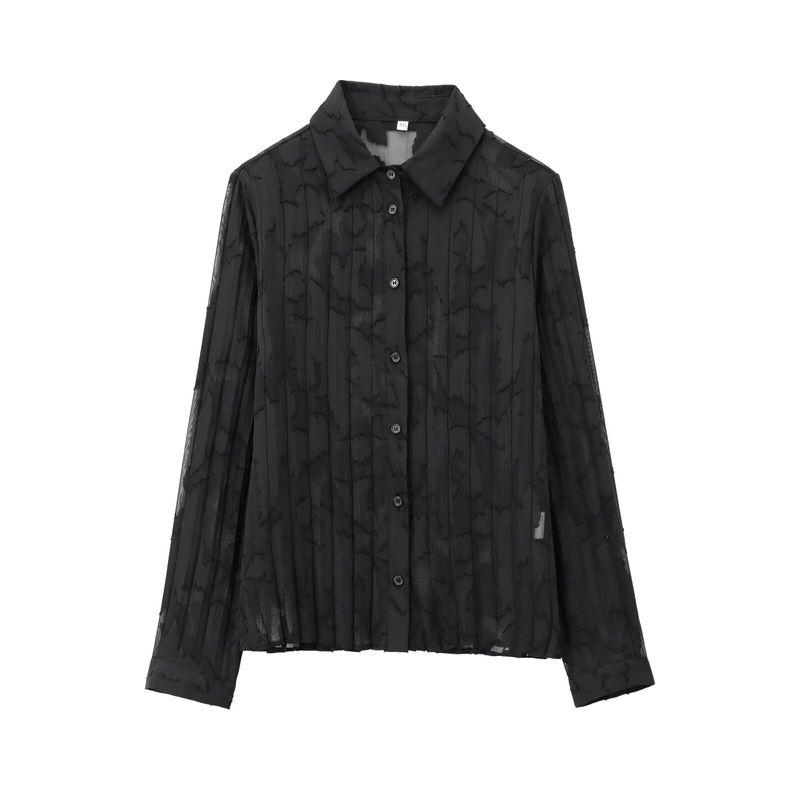 Zbzr Spring New Women clothes Western Style Pleated Comfortable Long sleeve Shirts Skirt 4387291 4387290